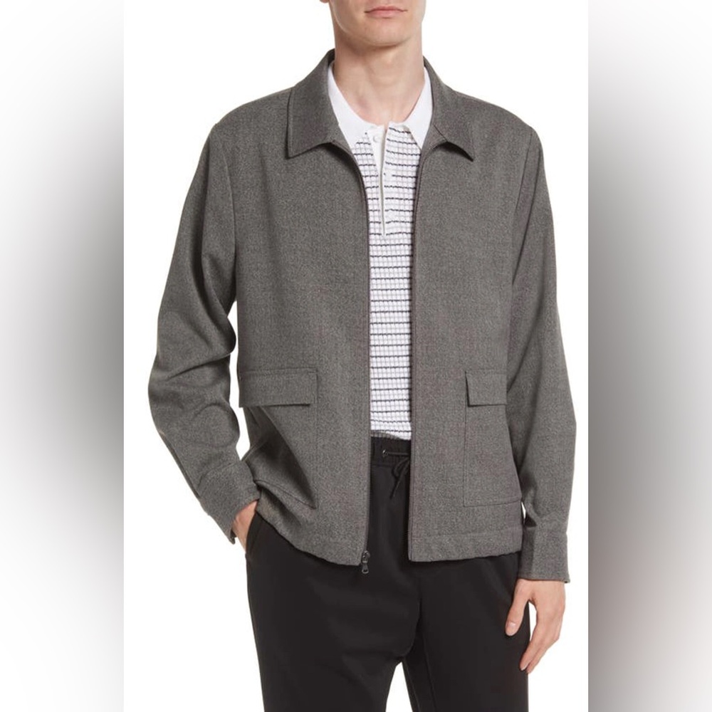 Open Edit Grey Pin Dot Twil Bomber
Jacket size Small